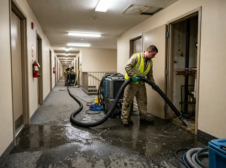 multi-unit-apartment-hallway-f-005 — frequently asked questions, Emergency Burst Pipe Water Extraction & Removal in Hillview…